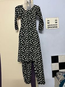 Heart Print Salwar Kameez
