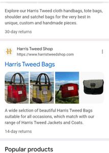 Harris T Weed Imported Bag