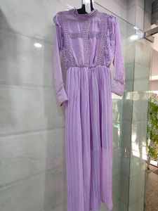 Lavender Pleated Dress
