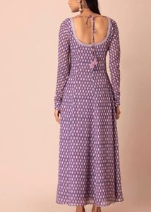 Indya Purple Printed Kurta