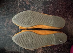 Cute Mustard Ballerinas by westside