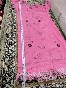Full Work Kurti With Palazzo And Dupatta