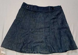 Denim A-Line Skirt