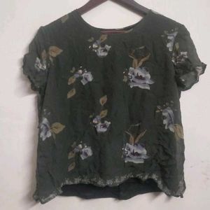 Georgette Top With Attached Inner