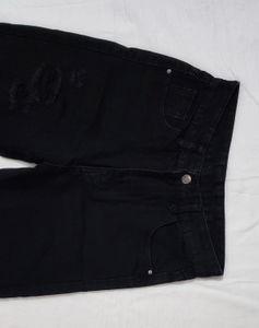 Shein Black Ripped Jeans