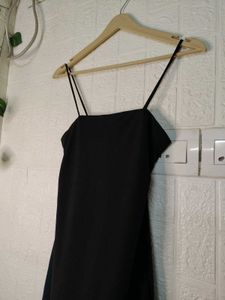 Black  Spaghetti Dress