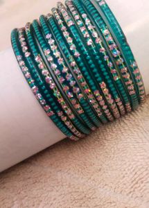 Glass Bangles Set Of 3