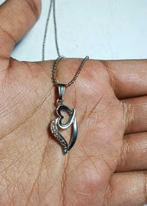 Silver Heart Pendant Necklace