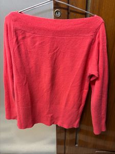 Coral Knit Pullover (boat shape neck)