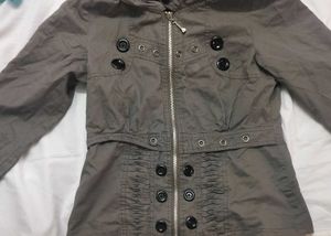 Gray Buttoned Jacket