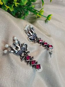 Excellent👌 Elephant ♥️pearls Earring