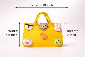 Fun Animal Applique Tote Bag
