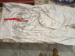 light grey colour salwar kameez and dupatta