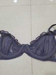Elegant Purple Lace Bra from Paris