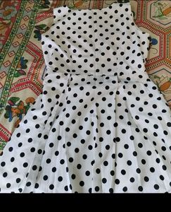 Polka Dot Fit &amp; Flare Dress