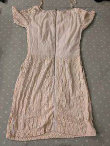 Textured Cream Dress