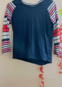 Striped Sleeve Tee