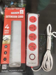 Extension Board 4 Socket 1 Switch