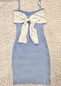 Blue Bodycon Mini Dress