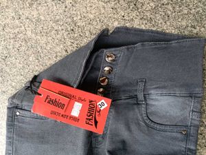 Gray Denim Jeans, Size 30