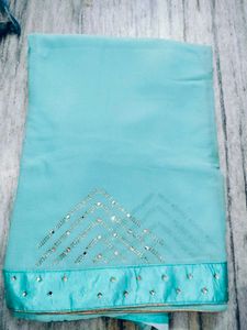 Real Mirror Work Saree