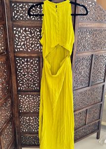 Zara Limited Edition Cutout Slit Midi Dress