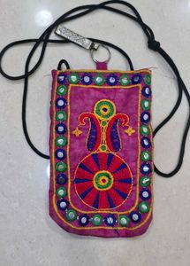 Two Sling bag with mobile pouch