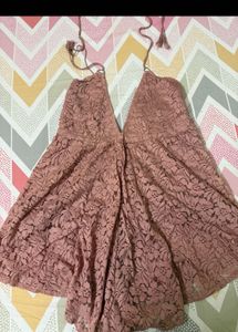 Pink Lace Dress Savana/ H&amp;M
