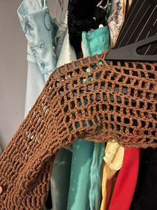 Pinterest crochet Brown Outer Top