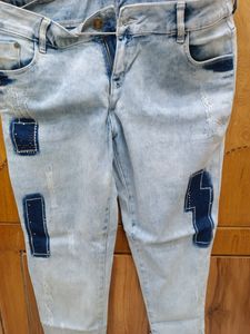 Blue denim Jeans.