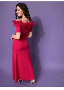 Pink Off Shoulder Dress