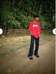 Oversize T-shirt Printed T-shirt Baggy Loose  Fit