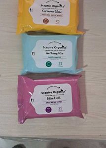 Sceptre Organics Wipes 3 Packs