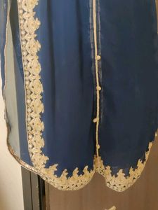 Elegant Blue Embroidered Kurta Set