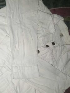 White Denim Jacket - Size Small