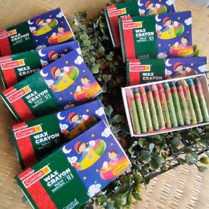 Camel Wax Crayons - 12 Colors