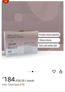 Aroma Magic - 7 Step Silver Facialial Kit Dry Skin