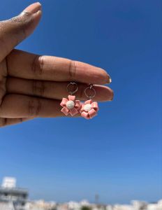 Handmade Floral Clay Earrings Elegant &amp; Lightweigh