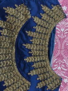Two back line pach work for wedding dress
