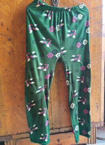 Green Printed Night Suit