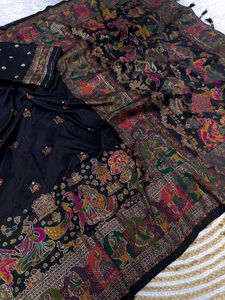 Pure Pashmina Rajwadi Saree