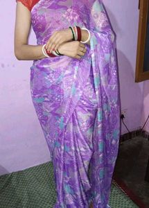Elegant Purple Saree