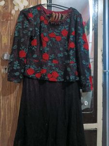 Red Embroidered Beautiful Dress