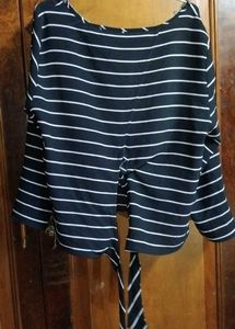 Black Wrap Up Top