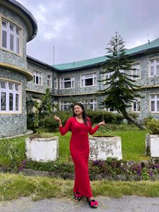 Red Bodycon Maxi Dress