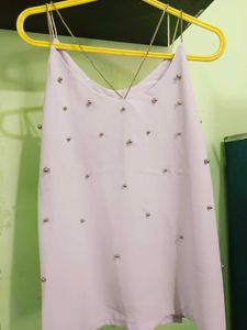 Lavender beaded Cami Top