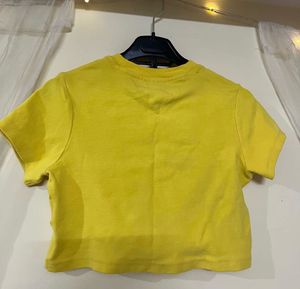 Tommy Jeans Yellow Crop Top