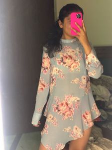 Floral Print Mini Dress