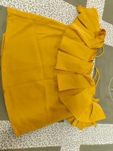 Yellow Off-Shoulder Top
