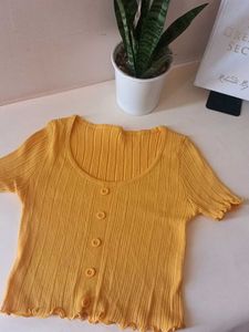 Yellow Crop Top